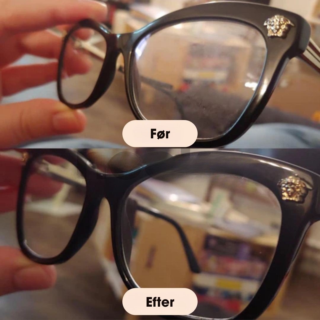 OptiClear® - Krystalklare briller på få sekunder.