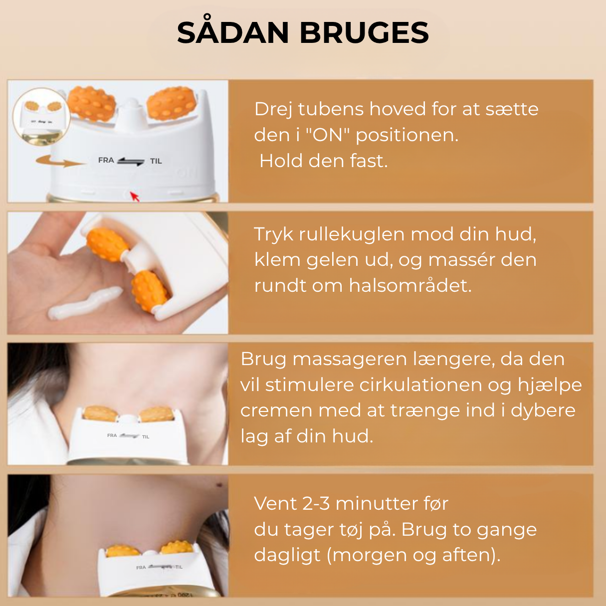 HalsLøft™ - Neck Sculpt Opstrammende Creme – Strammer op, Løfter og Genskaber Ungdommelig Hud