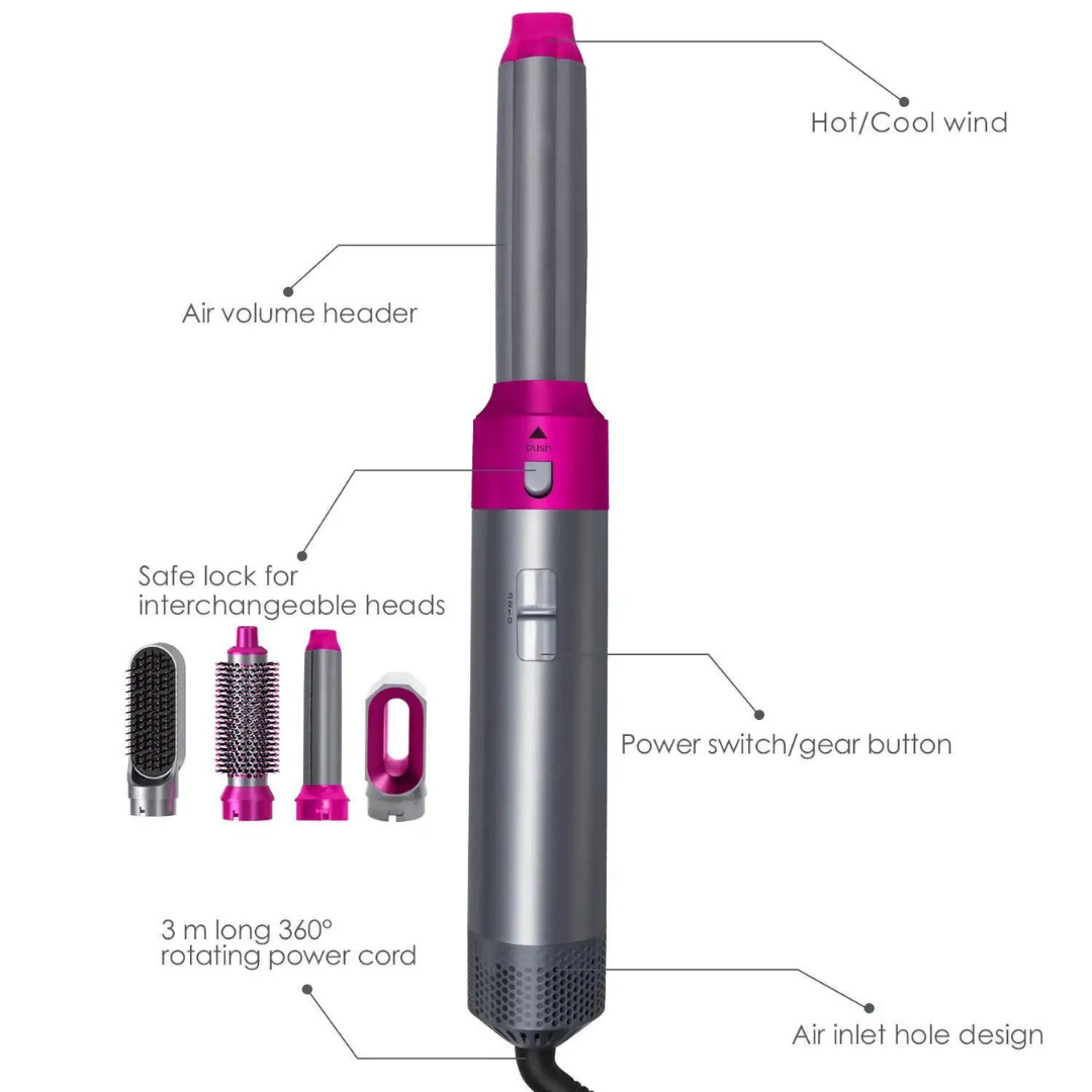 HårForm™ – Alt-i-én stylingbørste Volumen, glathed og krøller på få minutter