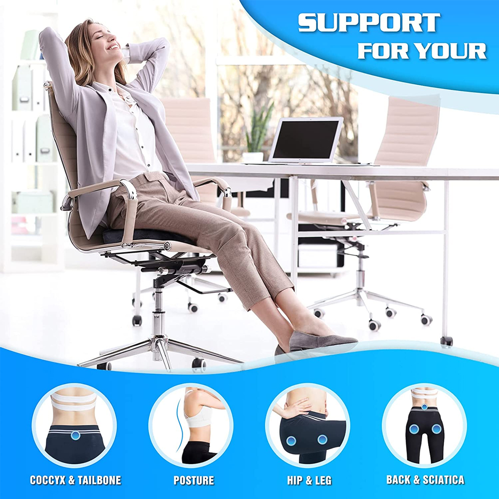 KomfortSædet™ - Ergonomisk Pude til Langvarig Siddekomfort