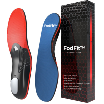 FodFit™ | Ortopædisk indlægssål | Lindrer hælspore, fasciitis plantaris og knyster