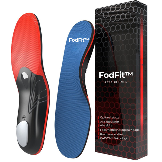 FodFit™ | Ortopædisk indlægssål | Lindrer hælspore, fasciitis plantaris og knyster