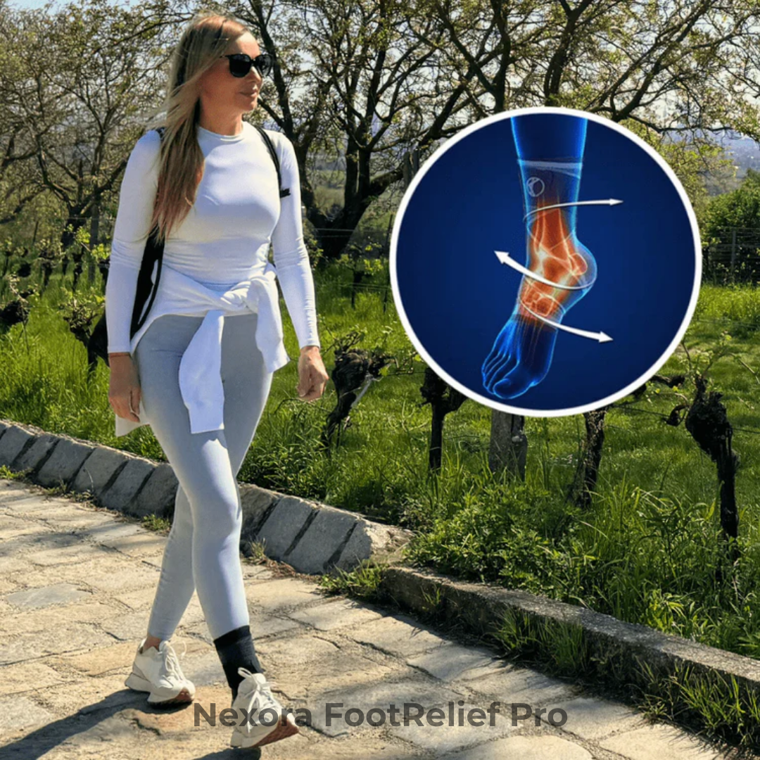Nexora® Fod- & Hælstøtte – Slip for smerter, hævelse & træthed