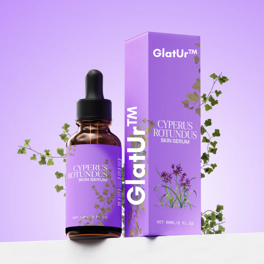 GlatUr™ | Naturlig hårvæksthæmmer med Cyperus Rotundus | Giver glattere hud uden stubbe og jordbærhud