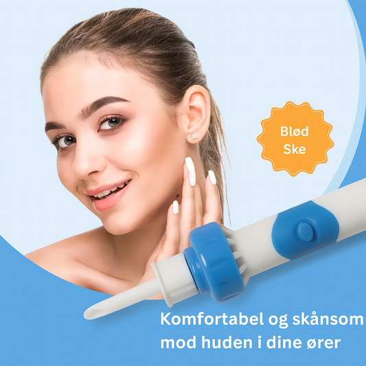 ØrevoksEase™ | Trådløs ørevoks fjerner | Blød og effektiv løsning til rens af øre