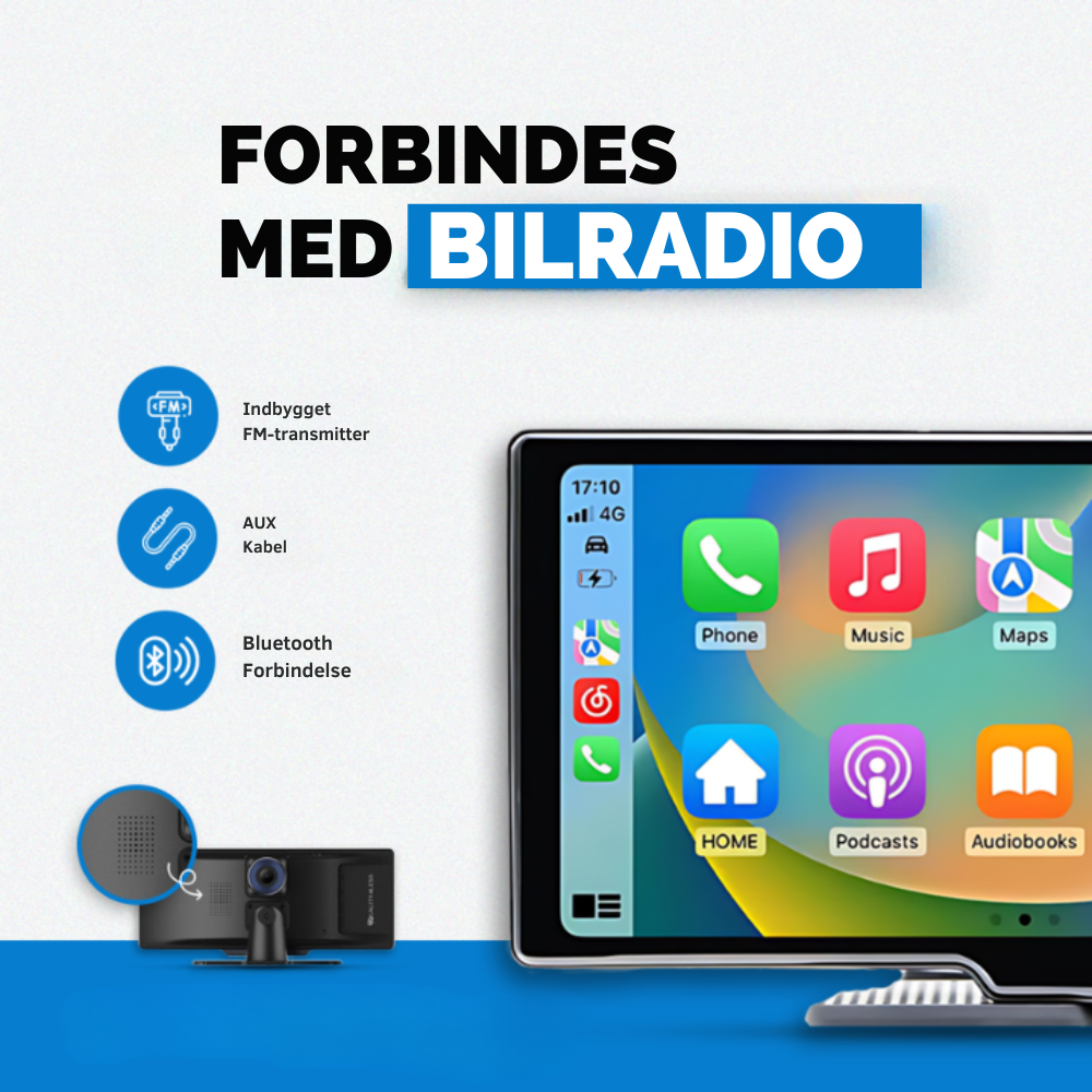 SmartCarLink™ | Trådløs biladapter | Giver Apple CarPlay & Android Auto på få sekunder