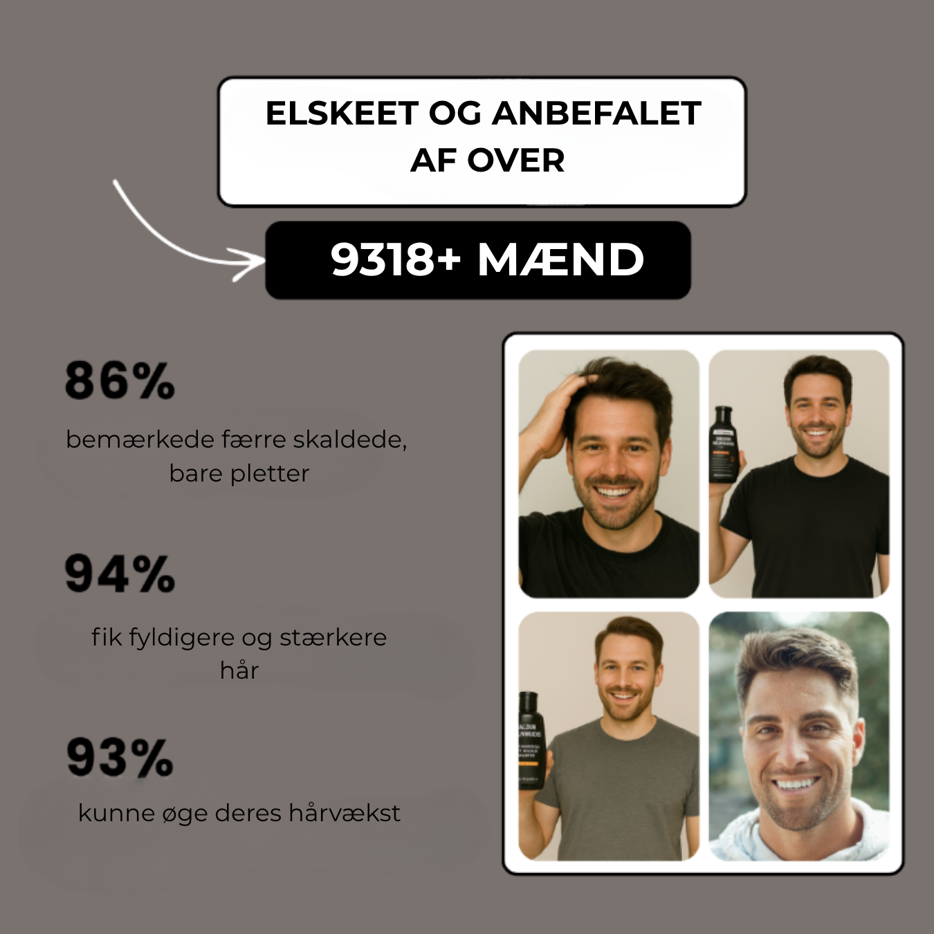 Helmvækst™ - Den 3-fasede planteshampoo mod hårtab