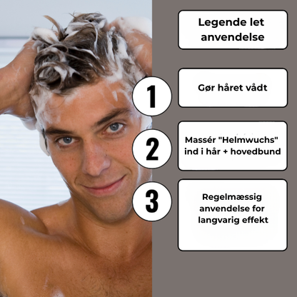 Helmvækst™ - Den 3-fasede planteshampoo mod hårtab