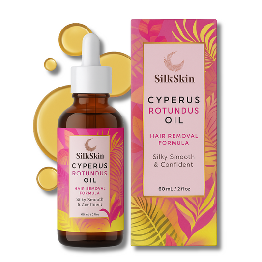 SilkSkin™ | Cyperus Rotundus Olie | Naturligt glat hud uden barbermaskine