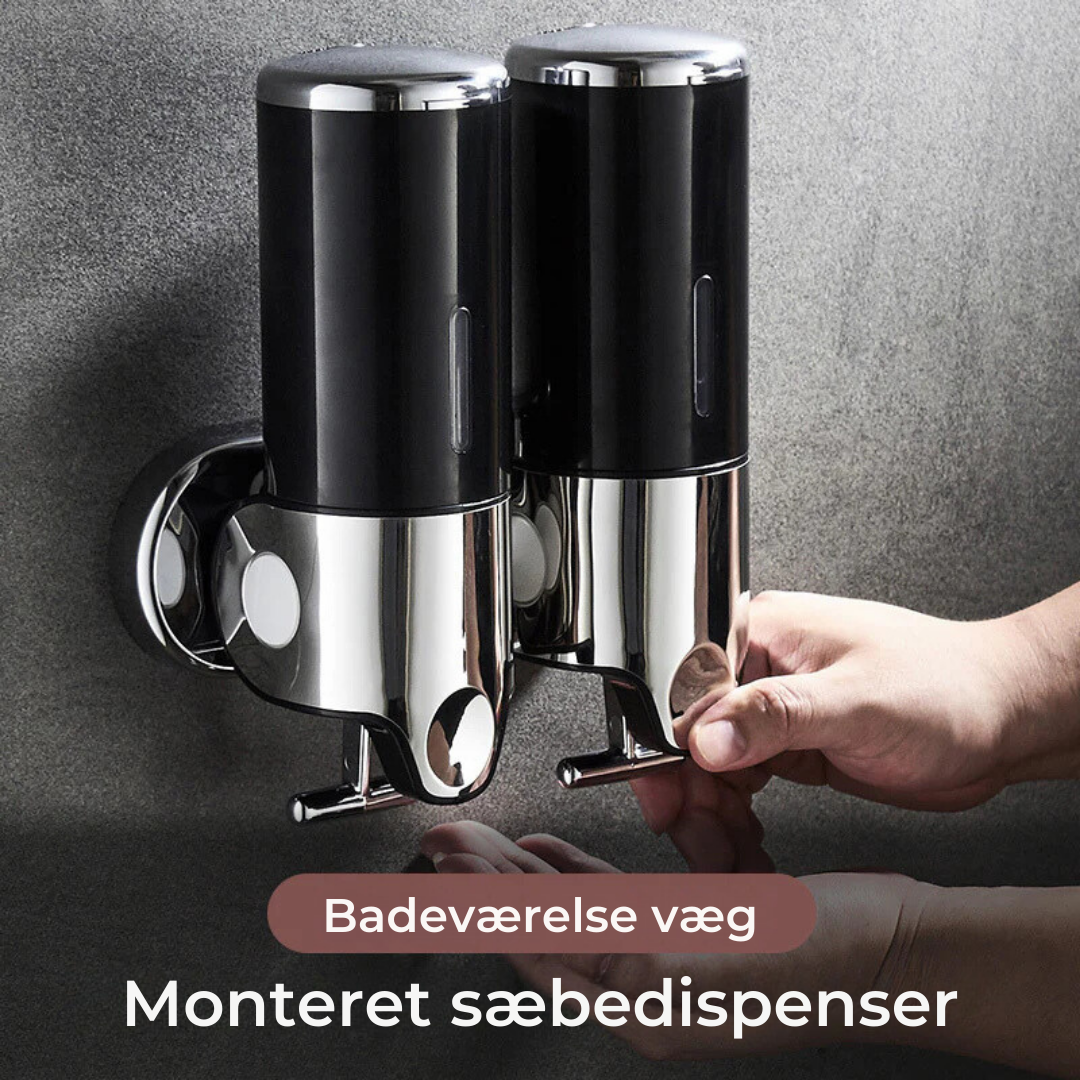 RenMontering™ | Væghængt sæbepumpe | Holder badeværelset ryddeligt og hygiejnisk