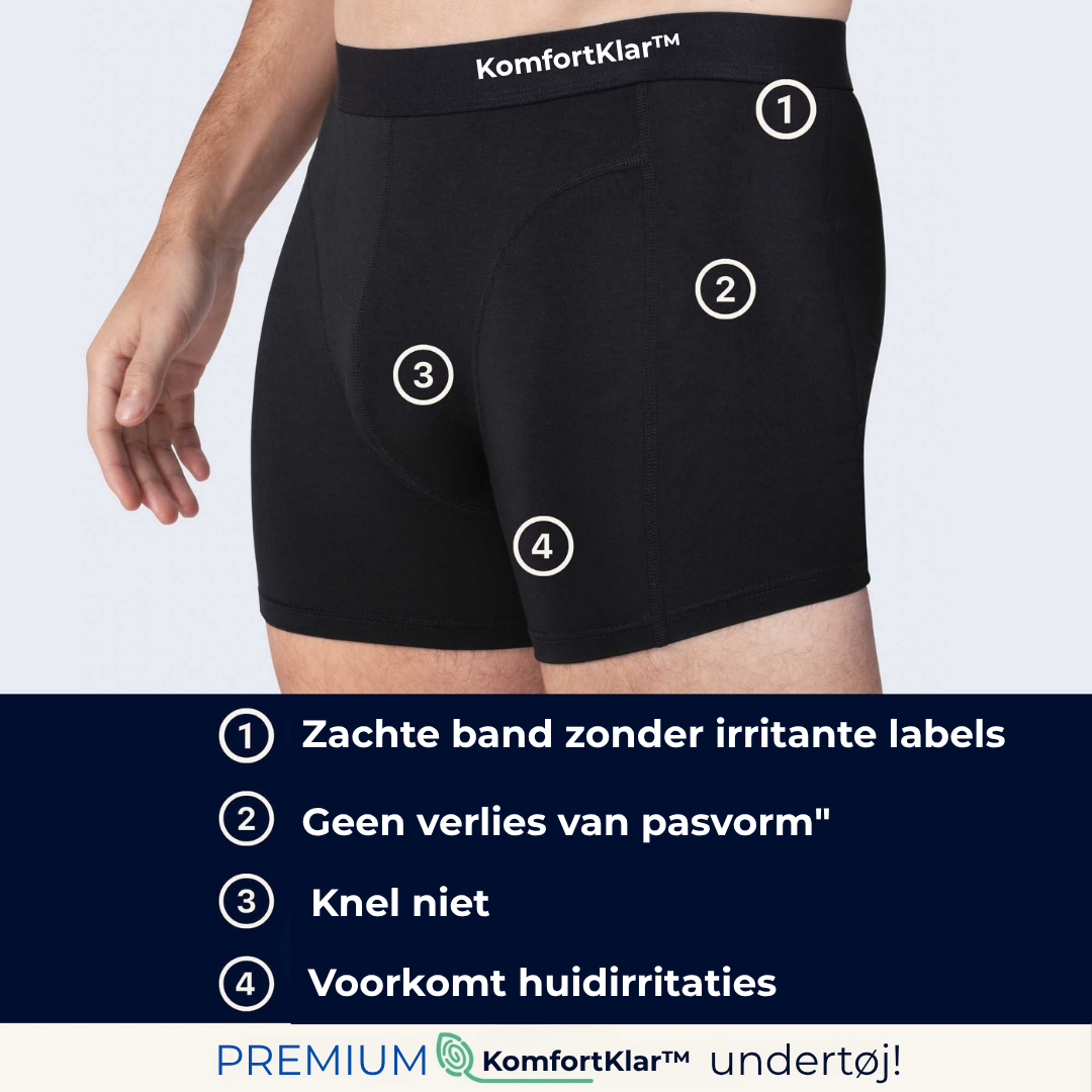 KomfortKlar™ Boksershorts – 3+1 Gratis Velkomstpakke