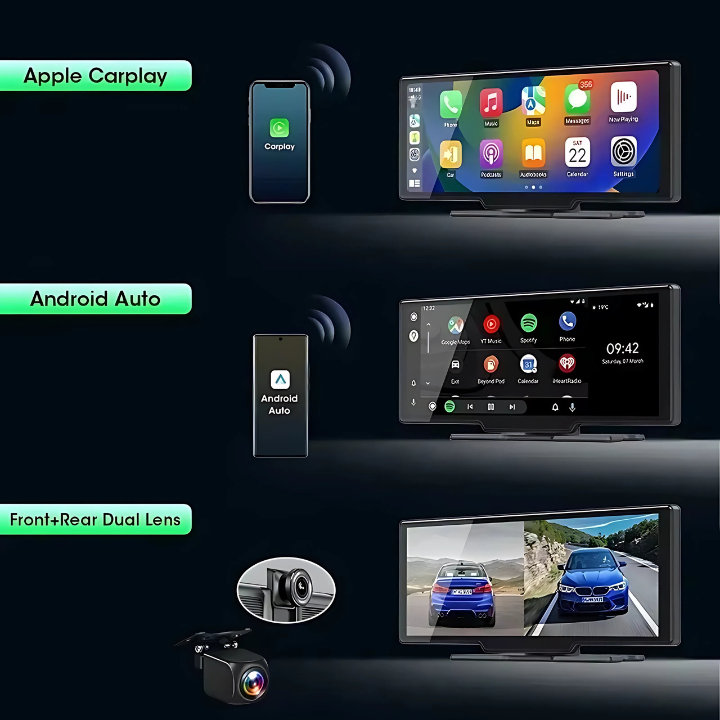SmartCarLink™ | Trådløs biladapter | Giver Apple CarPlay & Android Auto på få sekunder
