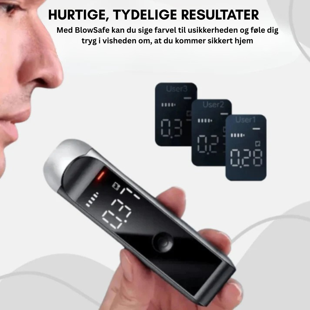 BlowSafe™ | Alkometer | Kend din promille sikkert før du kører