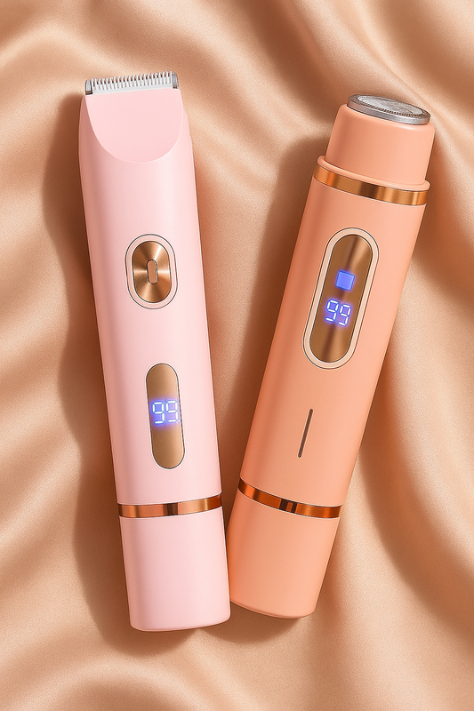 HudGlat™ | Elektrisk Trimmer til Kvinder | Perfekt glat hud – uden voks eller barberkniv