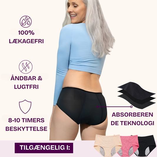 LivaUndertøj™ – Lækagesikkert Undertøj (5-pak)