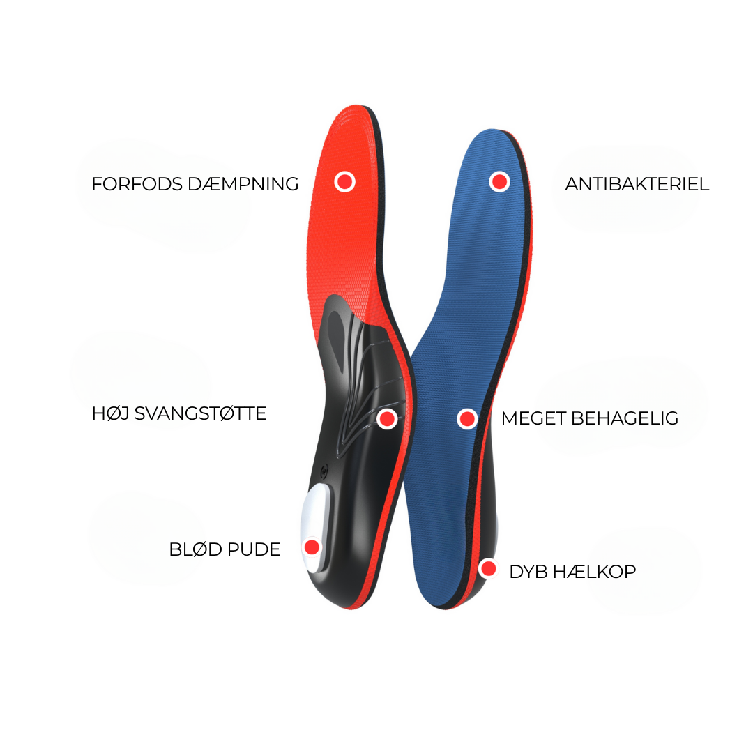 FodFit™ | Ortopædisk indlægssål | Lindrer hælspore, fasciitis plantaris og knyster