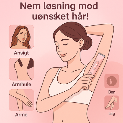 HudGlat™ | Elektrisk Trimmer til Kvinder | Perfekt glat hud – uden voks eller barberkniv