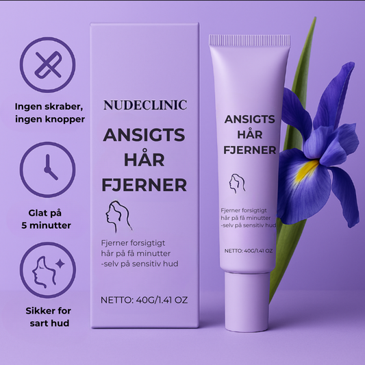 NudeClinic™ Ansigtshårfjerner | Giver dig en glat og selvsikker hud