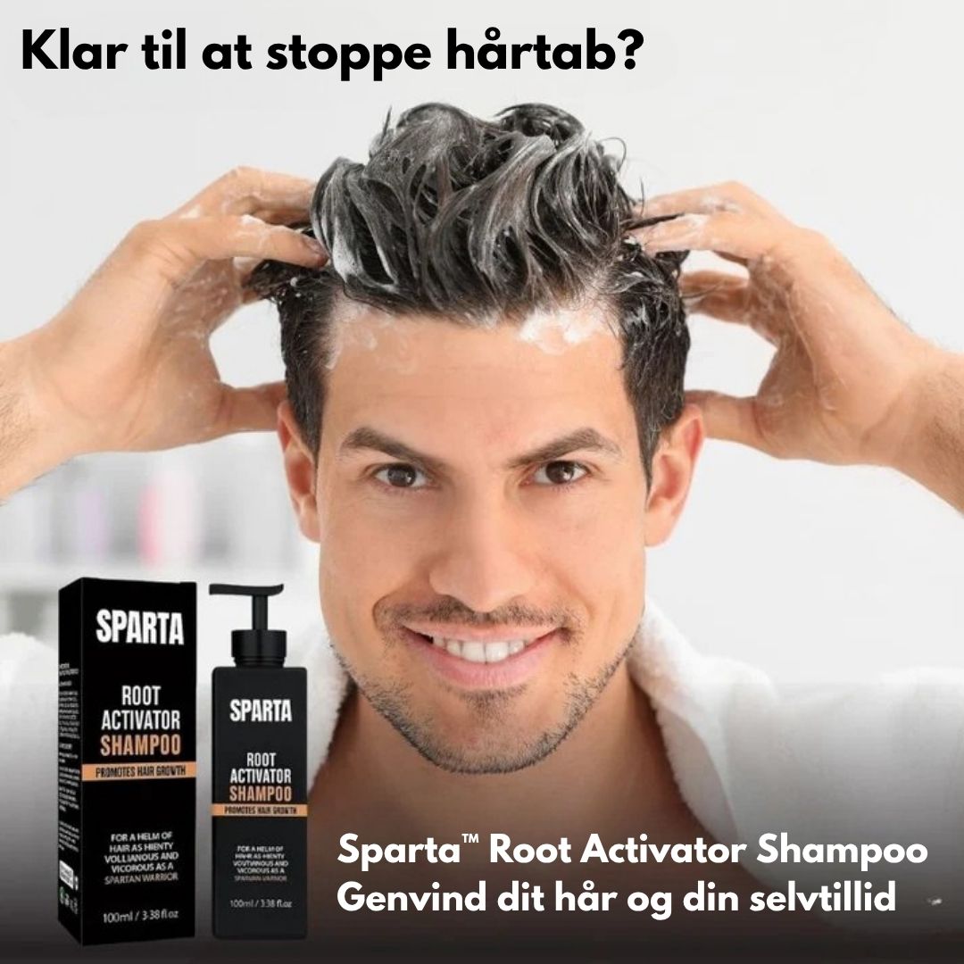 Sparta™ – 2-minutters hårvask-ritual for fyldigere, tykkere hår på rekordtid.