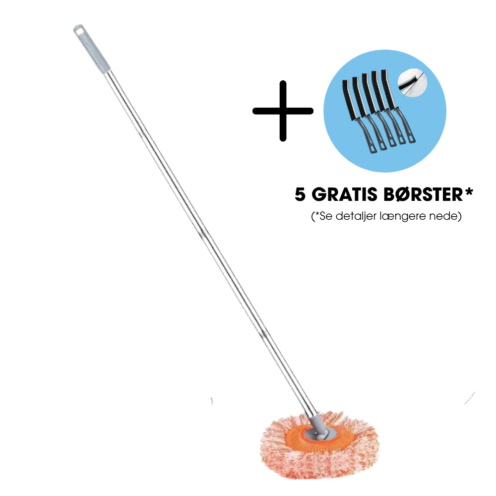 RengørLet™ | Overalt uden besvær Slip for bøjet ryg og skamler – nå hver en krog med lethed