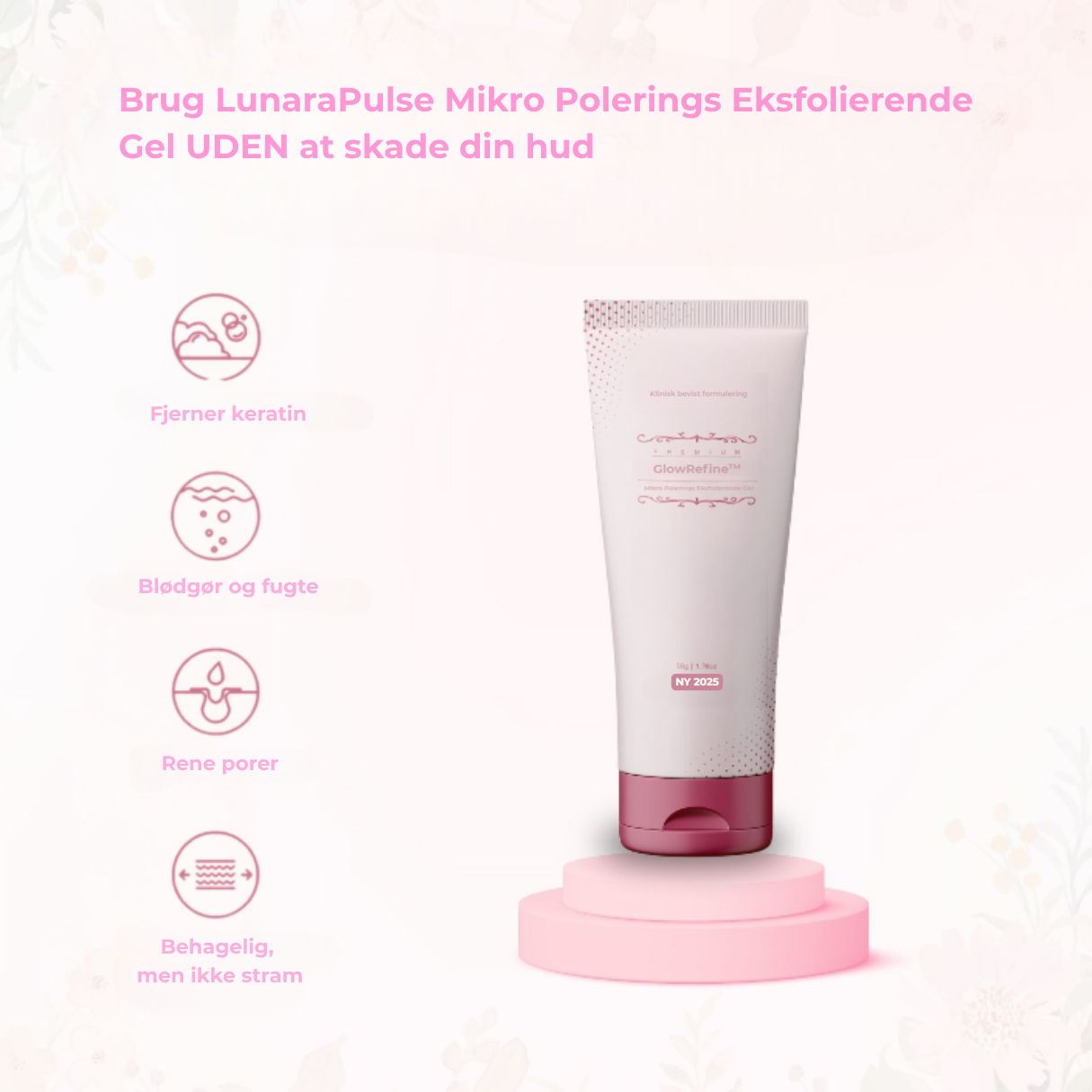 GlowRefine™ - Mikropeeling der fjerner døde hudceller og giver øjeblikkelig glød