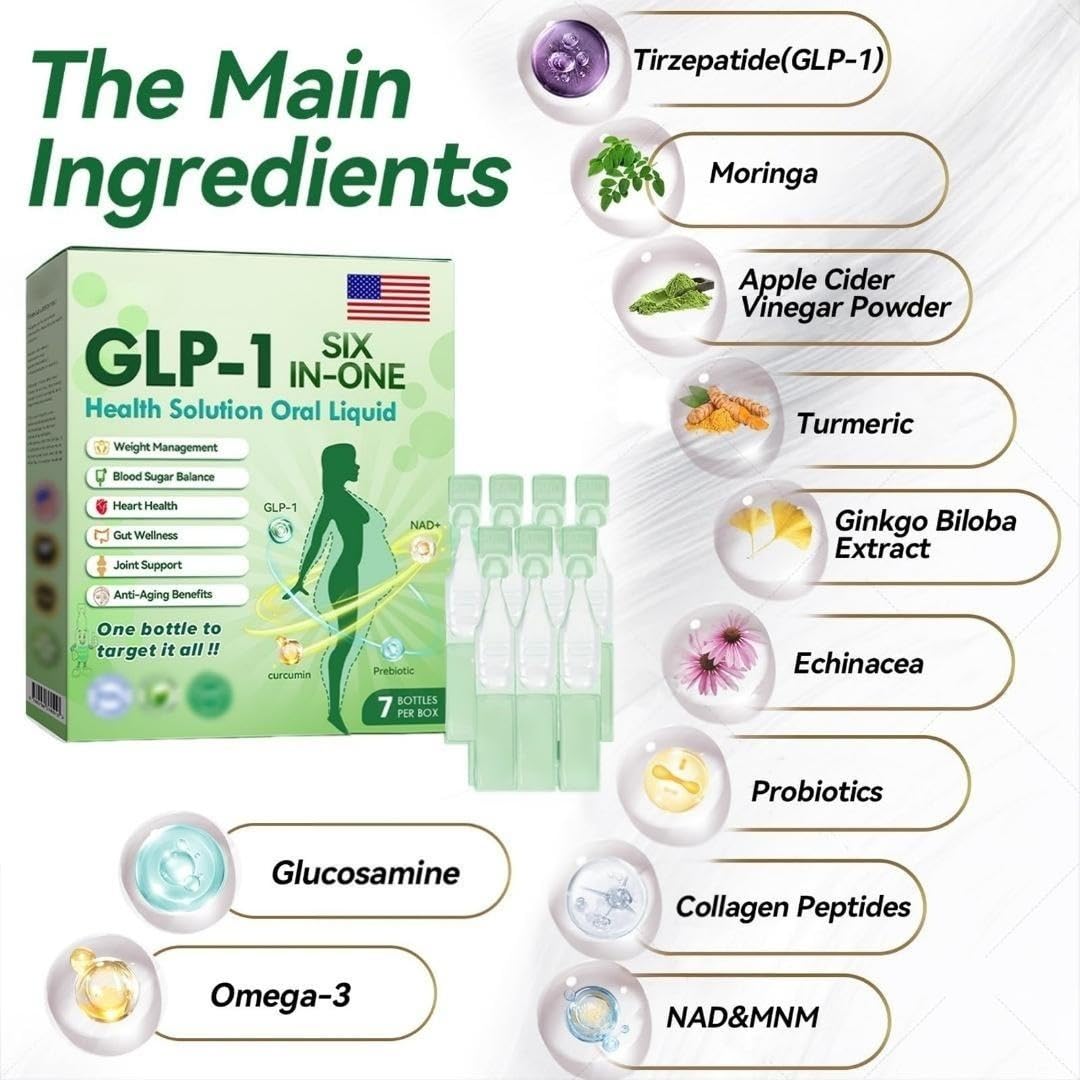 GLP-1 6-i-1 MultiDråber™ | Flydende fedttabs­tilskud | Undertrykker appetitten, øger fedtforbrændingen og støtter stofskiftebalancen