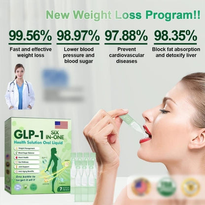 GLP-1 6-i-1 MultiDråber™ | Flydende fedttabs­tilskud | Undertrykker appetitten, øger fedtforbrændingen og støtter stofskiftebalancen