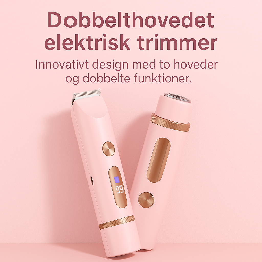 HudGlat™ | Elektrisk Trimmer til Kvinder | Perfekt glat hud – uden voks eller barberkniv