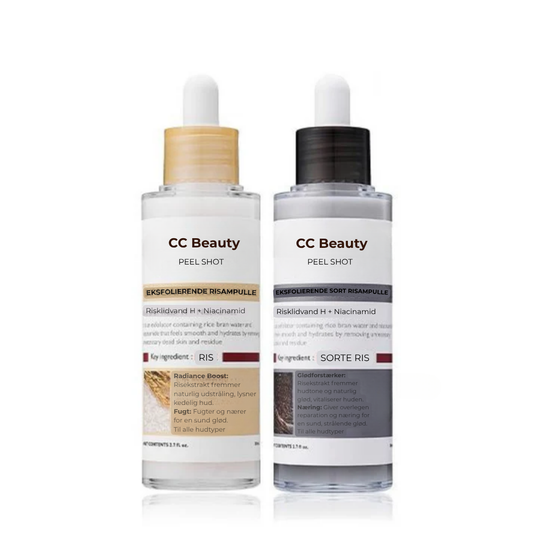 CC Beauty Peel Shot – Duo med Glow Rice Ampuller
