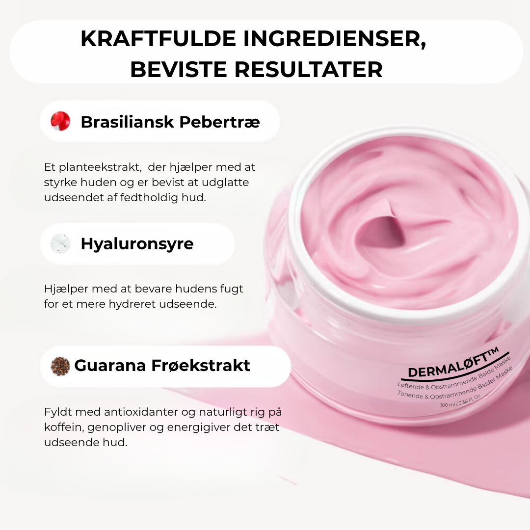 DermaLøft™ Opstrammende Numsemaske - Løfter og former bagdelen, mindsker appelsinhud og efterlader huden glat, fast og silkeblød