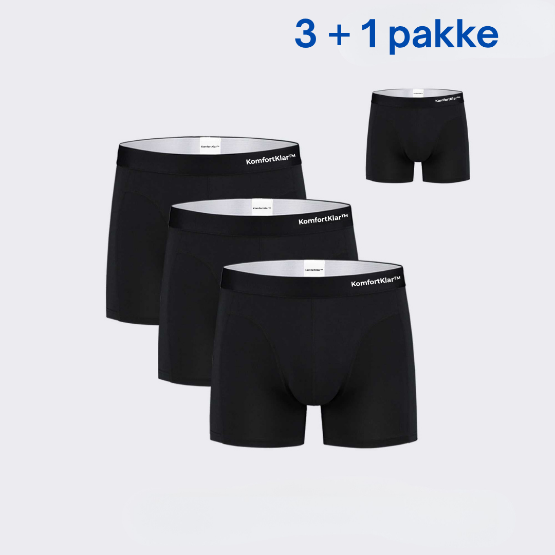 KomfortKlar™ Boksershorts – 3+1 Gratis Velkomstpakke