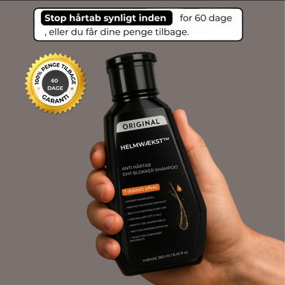 Helmvækst™ - Den 3-fasede planteshampoo mod hårtab