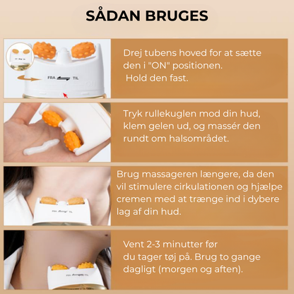 HalsLøft™ - Neck Sculpt Opstrammende Creme – Strammer op, Løfter og Genskaber Ungdommelig Hud