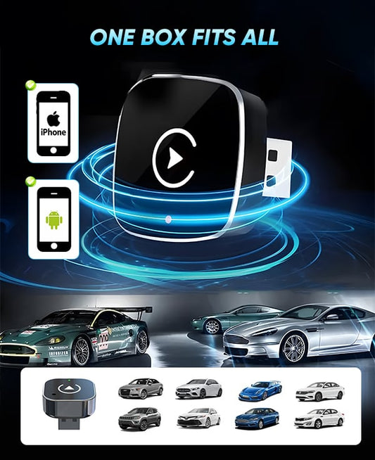 Magicness™ 2 i 1 Adapter™ | Trådløs CarPlay & Android Auto