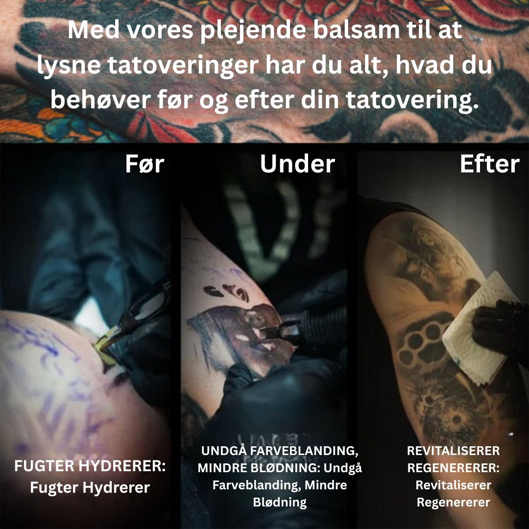 KlarInk™ - Lysnende Efterpleje Balsam til Tatoveringer