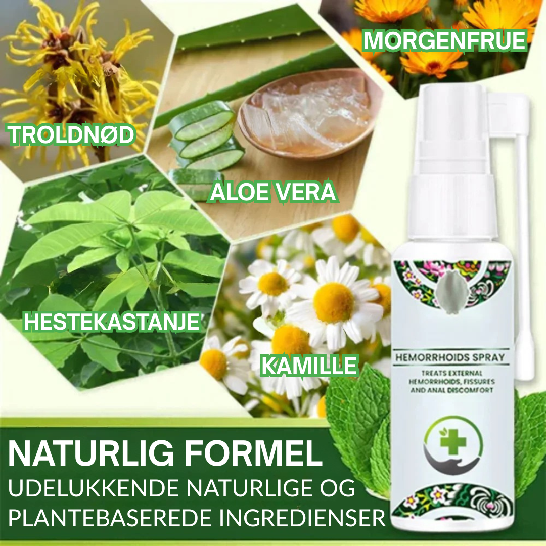 HemaFri™ Hæmoride Spray | Lindrer smerter og ubehag – allerede på 1 dag!