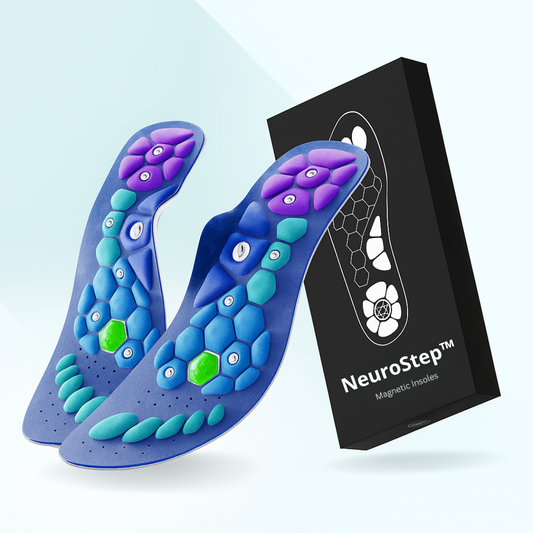 NeuroStep™ | Magnetiske indlægssåler | Lindrer smerter, prikken og kramper allerede efter første brug