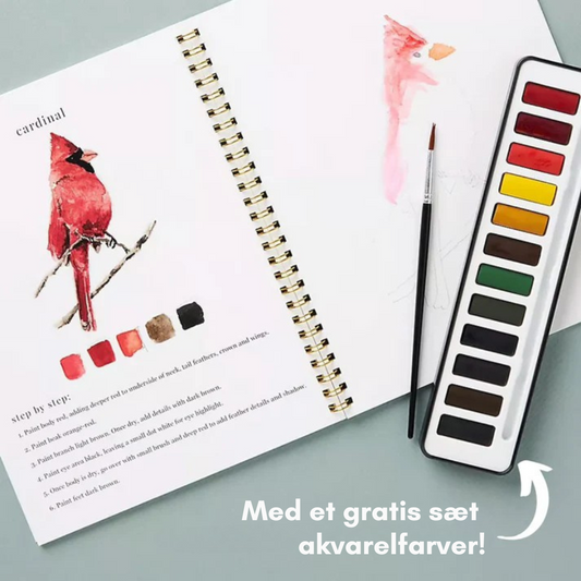 Akvarelli™ - Tænd din kreativitet med vores sjove akvarel-arbejdsbog!