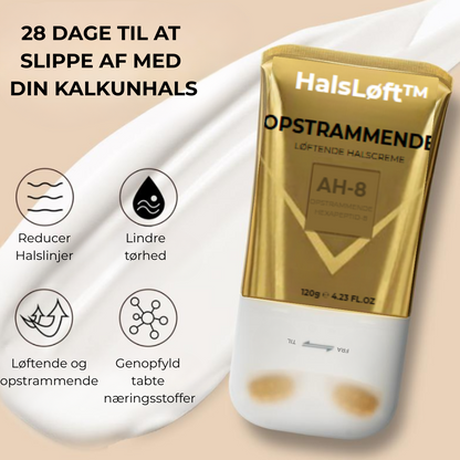 HalsLøft™ - Neck Sculpt Opstrammende Creme – Strammer op, Løfter og Genskaber Ungdommelig Hud