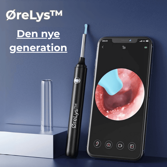 ØreLys™ Kamera | Ørevoks fjerner med lys og kamera | Gør rens af øre mere sikker, præcis og effektiv