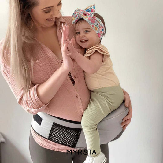 BabyBær™ | Ergonomisk bæresæde | Aflaster ryg og hofter når du bærer dit barn