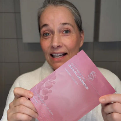 KlarHud™ | Bio-kollagen ansigtsmaske | Giver dyb fugt og en glat, ungdommelig hud