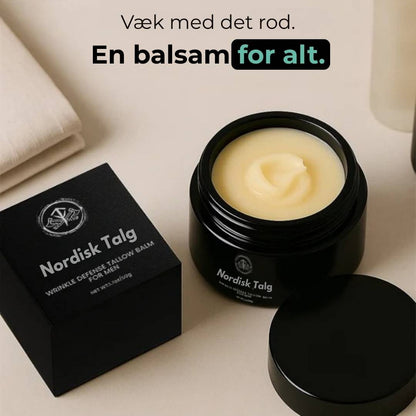 Nordisk Talg Wrinkle Defense Tallow Balm til mænd | Naturlig løsning til rynkefri hud!