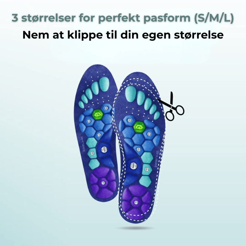 FodMag™- Magnetisk støtte og akupressur, lindrer smerter og giver energi med hvert skridt.