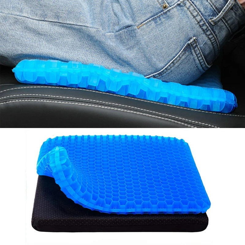 SiddKomfort™ | Ergonomisk honningkage-gelpude | Lindrer tryk på ryg og haleben