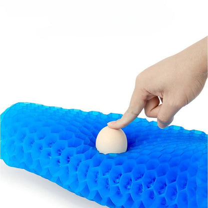 SiddKomfort™ | Ergonomisk honningkage-gelpude | Lindrer tryk på ryg og haleben
