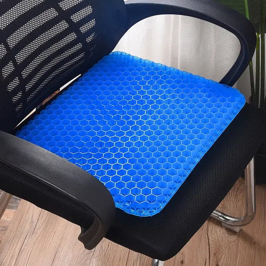 SiddKomfort™ | Ergonomisk honningkage-gelpude | Lindrer tryk på ryg og haleben
