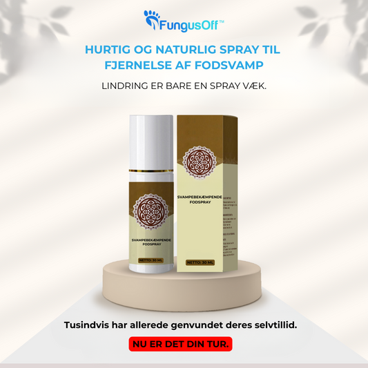 FungusOff™ Hurtig & Naturlig Fodsvampsfjerner | Spray Fodsvampen Væk!
