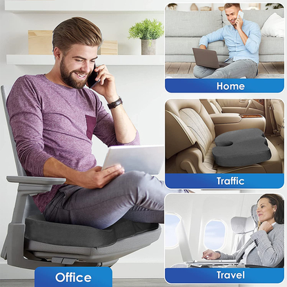 KomfortSædet™ - Ergonomisk Pude til Langvarig Siddekomfort