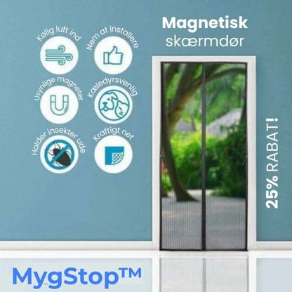 MygStop™ Magnetisk skærmdør holder insekter ude | 2+1 GRATIS